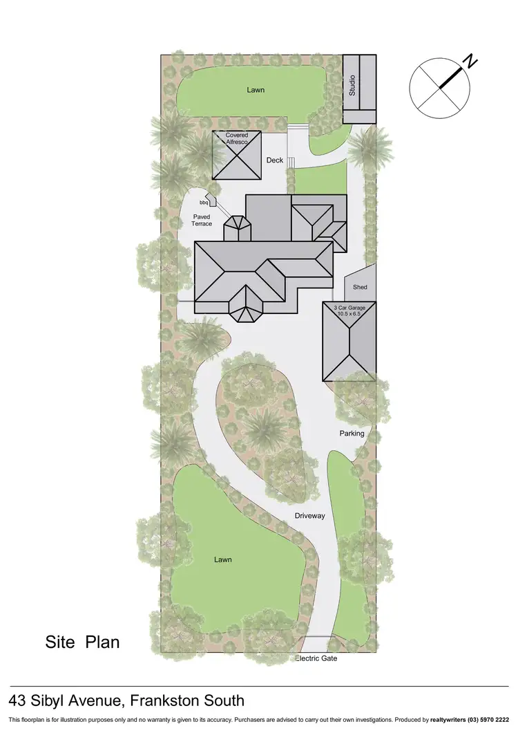Floorplan of Homely house listing, 43 Sibyl Avenue, Frankston South VIC 3199