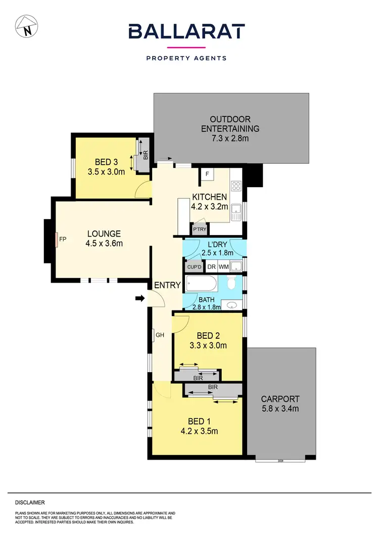 Floorplan of Homely house listing, 5 Valentine Street, Delacombe VIC 3356