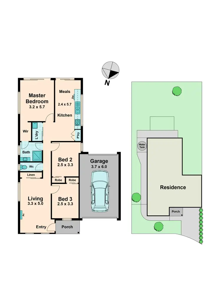 Floorplan of Homely house listing, 6 Gina Court, Kilmore VIC 3764