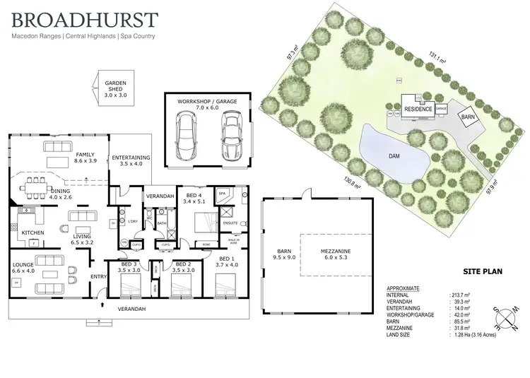 Floorplan of Homely house listing, 5 Glen Street, Tylden VIC 3444