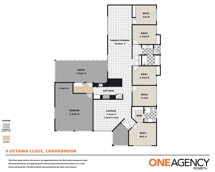 Floorplan of Homely house listing, 9 Ottawa Close, Cranebrook NSW 2749