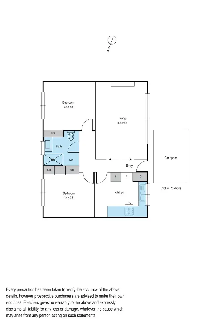 Floorplan of Homely apartment listing, 2/8 Waratah Avenue, Glen Huntly VIC 3163