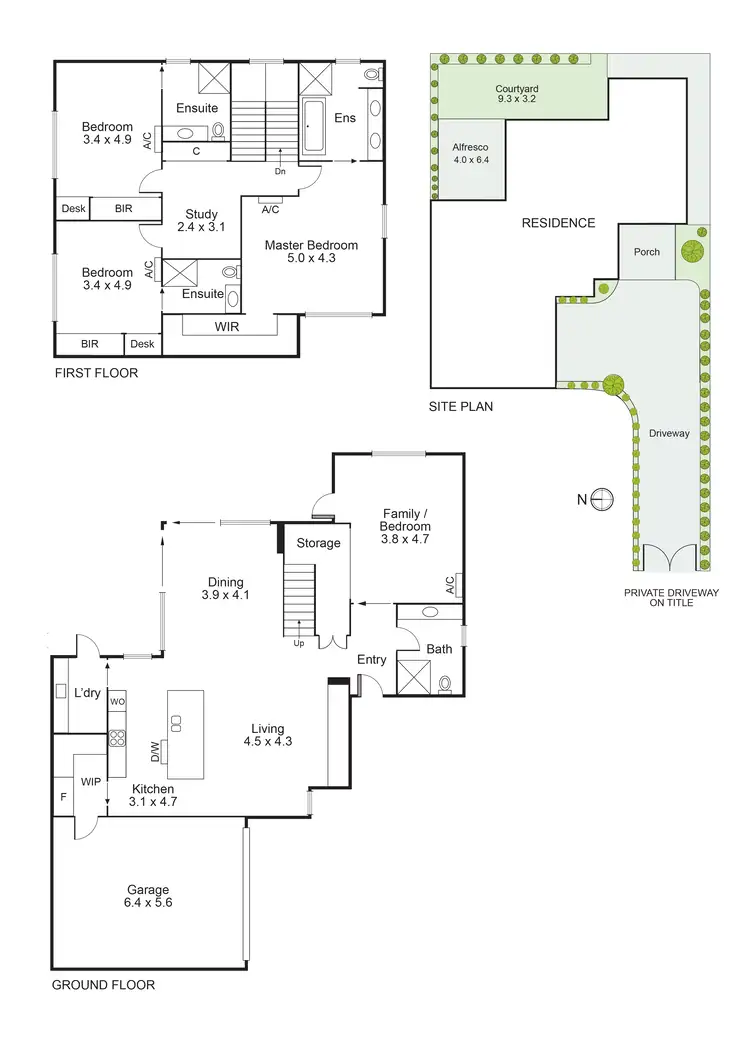 Floorplan of Homely townhouse listing, 35B Masters Street, Caulfield VIC 3162