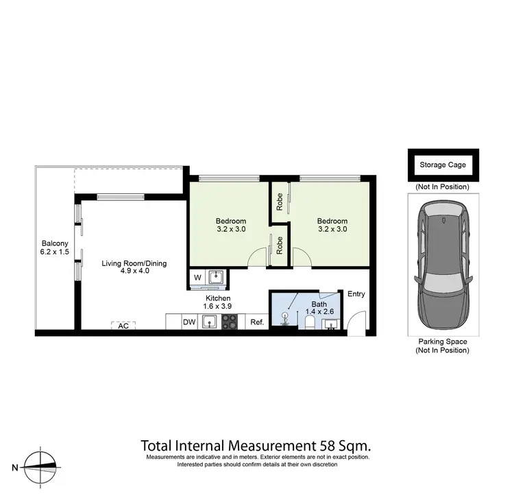 Floorplan of Homely apartment listing, 105/690 Barkly Street, West Footscray VIC 3012