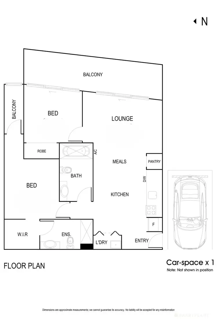 Floorplan of Homely apartment listing, 807/101 Tram Road, Doncaster VIC 3108