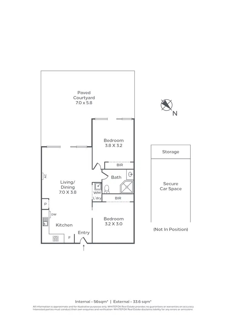 Floorplan of Homely apartment listing, 14 f/54 La Scala Avenue, Maribyrnong VIC 3032