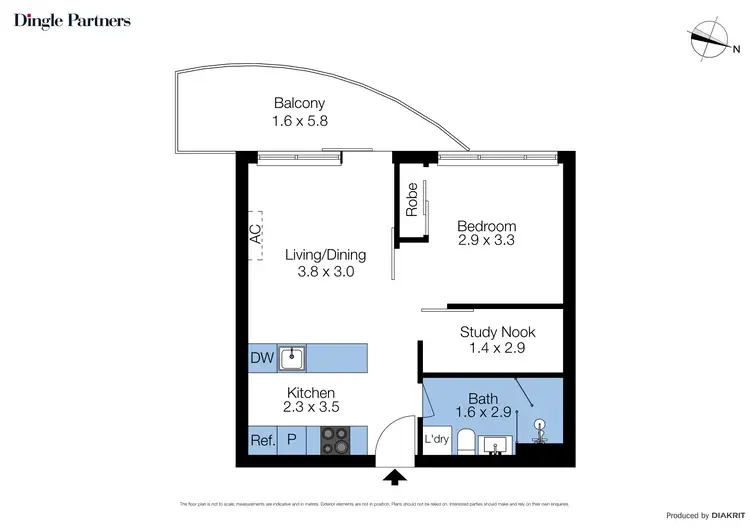 Floorplan of Homely unit listing, 308/150 Dudley Street, West Melbourne VIC 3003