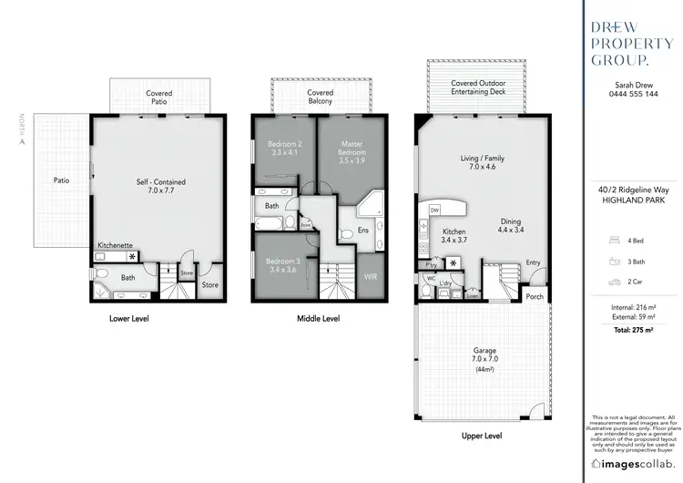 Floorplan of Homely townhouse listing, 40/2 Ridgeline Way, Highland Park QLD 4211