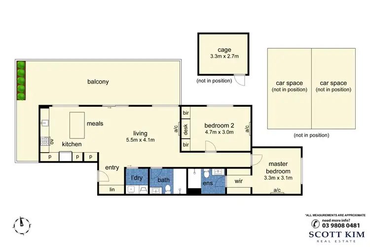 Floorplan of Homely apartment listing, 203/1A Tibrockney Street, Cheltenham VIC 3192