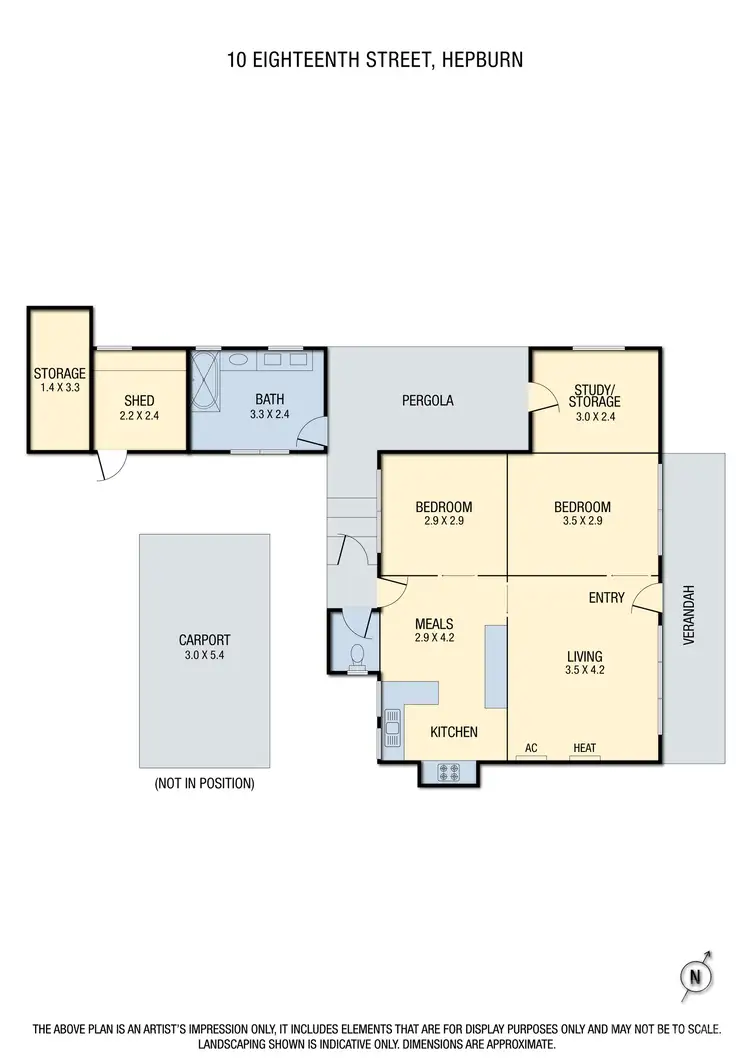Floorplan of Homely house listing, 10 Eighteenth Street, Hepburn VIC 3461