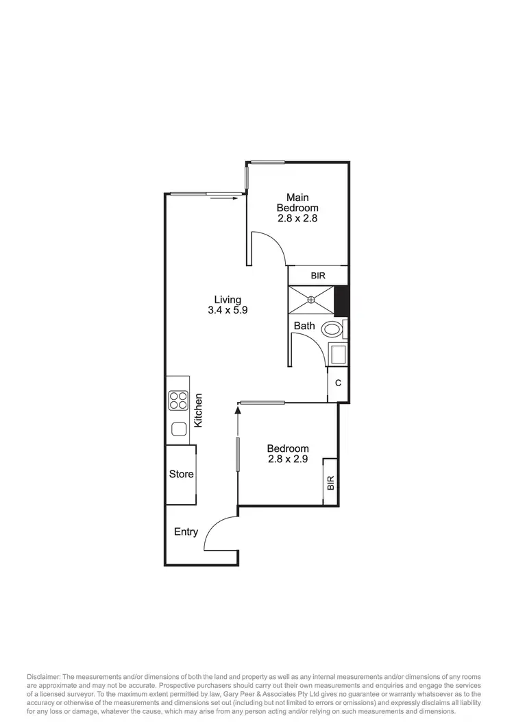 Floorplan of Homely apartment listing, 42/11 Bond Street, Caulfield North VIC 3161
