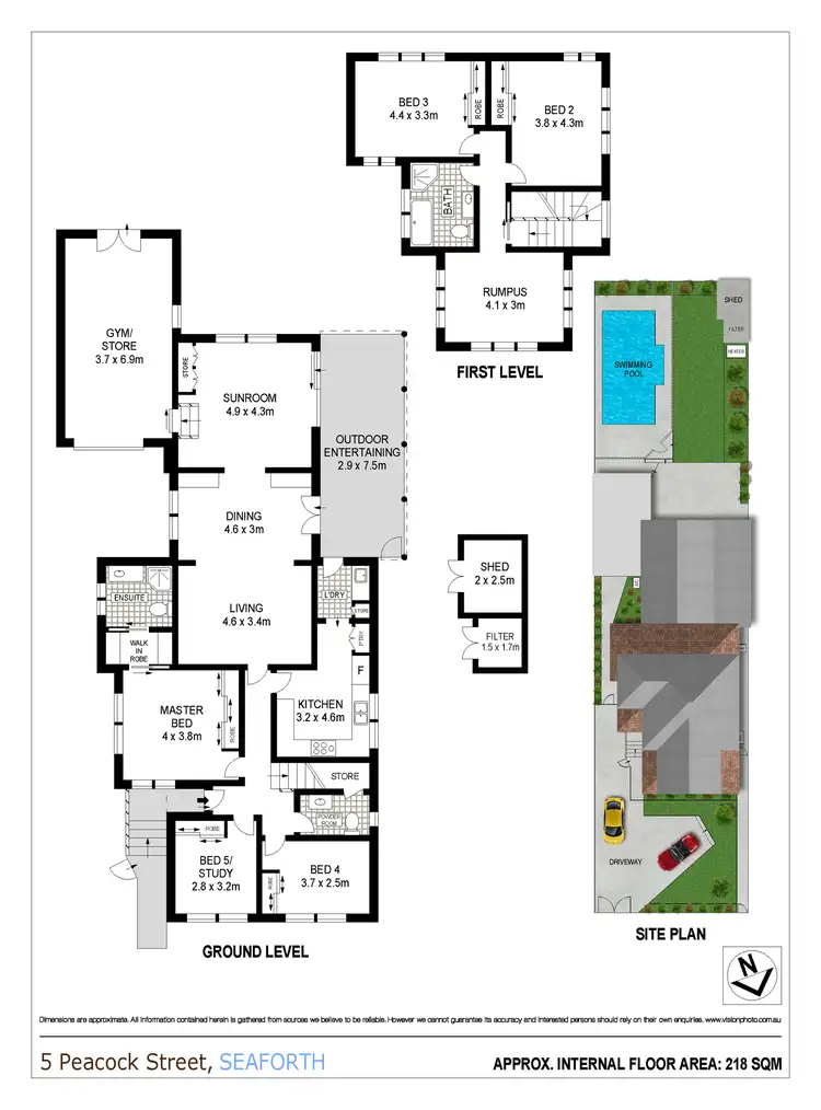 Floorplan of Homely house listing, 5 Peacock Street, Seaforth NSW 2092