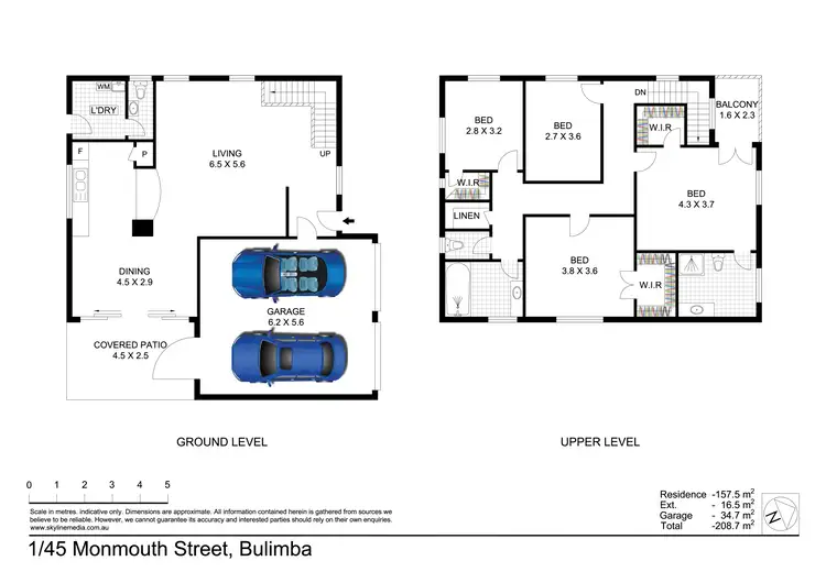 Floorplan of Homely townhouse listing, 1/45 Monmouth Street, Morningside QLD 4170