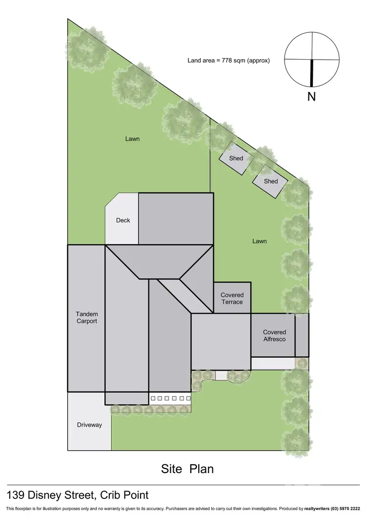 Floorplan of Homely house listing, 139 Disney Street, Crib Point VIC 3919