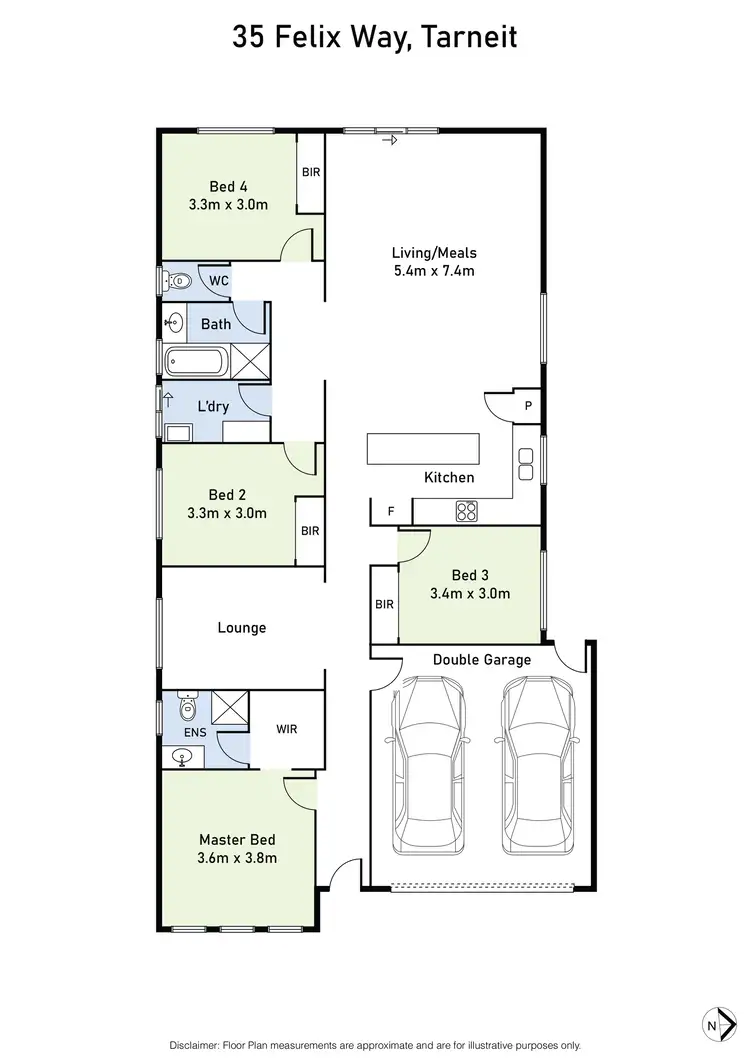 Floorplan of Homely house listing, 35 Felix Way, Tarneit VIC 3029