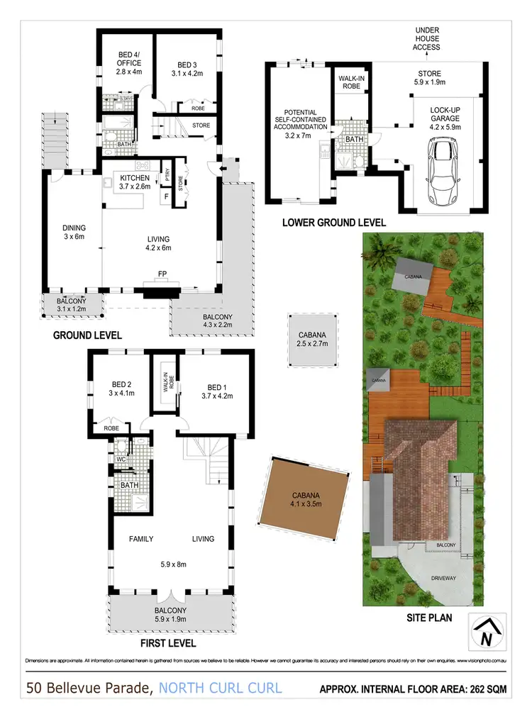 Floorplan of Homely house listing, 50 Bellevue Parade, North Curl Curl NSW 2099