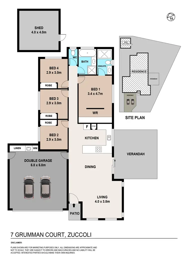 Floorplan of Homely house listing, 7 Grumman Court, Zuccoli NT 832