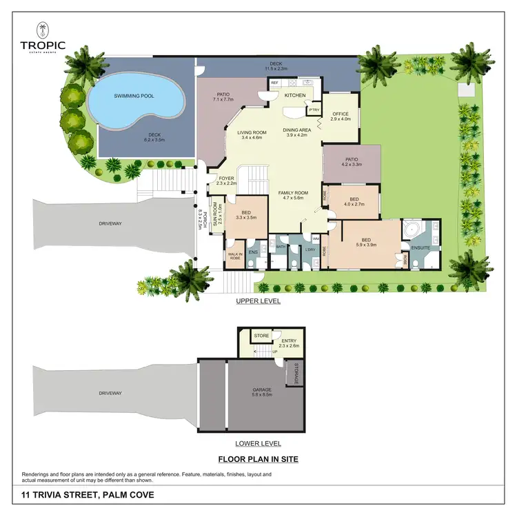 Floorplan of Homely house listing, 11 Trivia Street, Palm Cove QLD 4879
