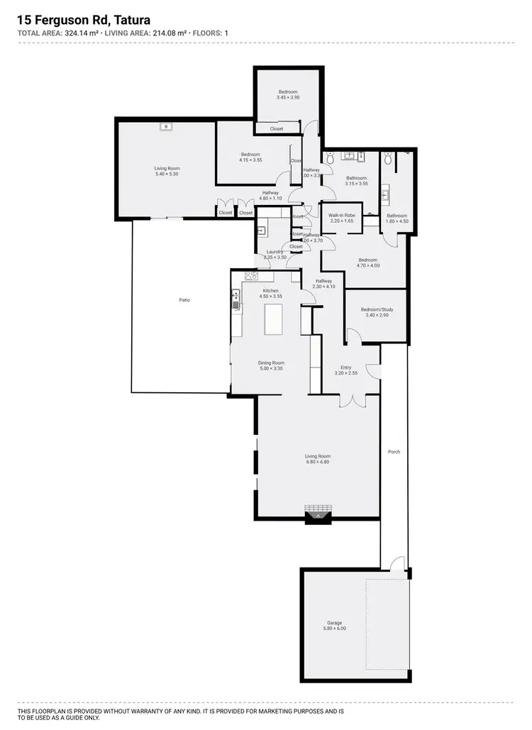 Floorplan of Homely house listing, 15 Ferguson Road, Tatura VIC 3616