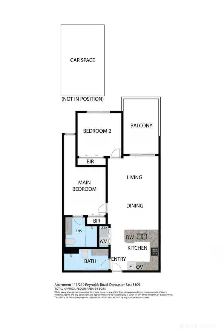 Floorplan of Homely apartment listing, 111/210 Reynolds Road, Doncaster East VIC 3109