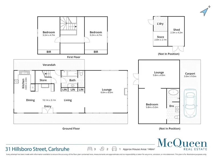 Floorplan of Homely house listing, 31 Hillsboro Street, Carlsruhe VIC 3442