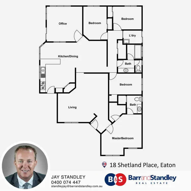Floorplan of Homely house listing, 18 Shetland Place, Eaton WA 6232