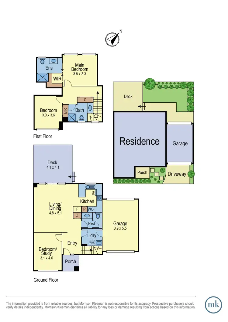 Floorplan of Homely townhouse listing, 2/129 Mountain View Road, Briar Hill VIC 3088