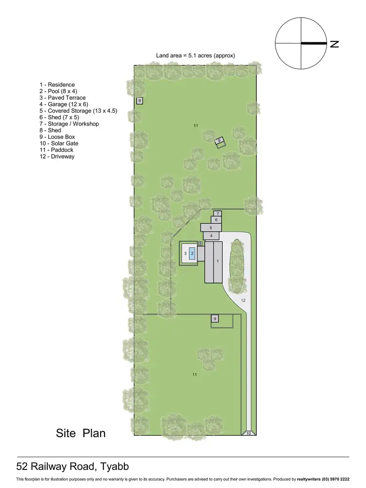 Floorplan of Homely rural property listing, 52 Railway Road, Tyabb VIC 3913