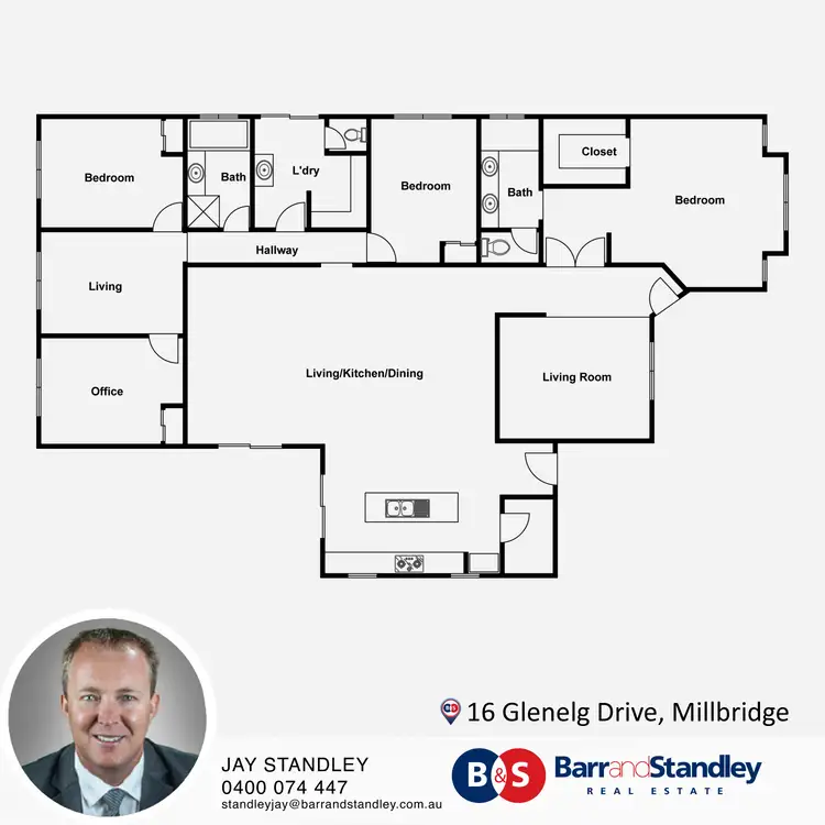 Floorplan of Homely house listing, 16 Glenelg Drive, Millbridge WA 6232