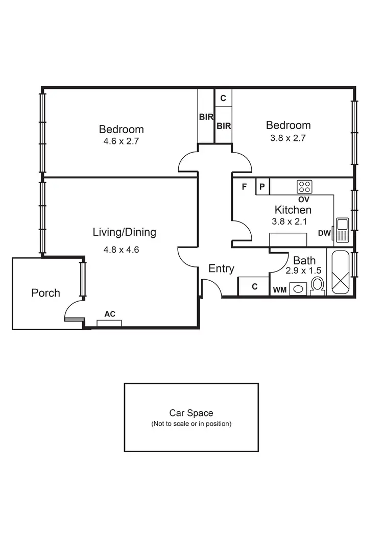 Floorplan of Homely apartment listing, 3/37 Gilbert Grove, Bentleigh VIC 3204