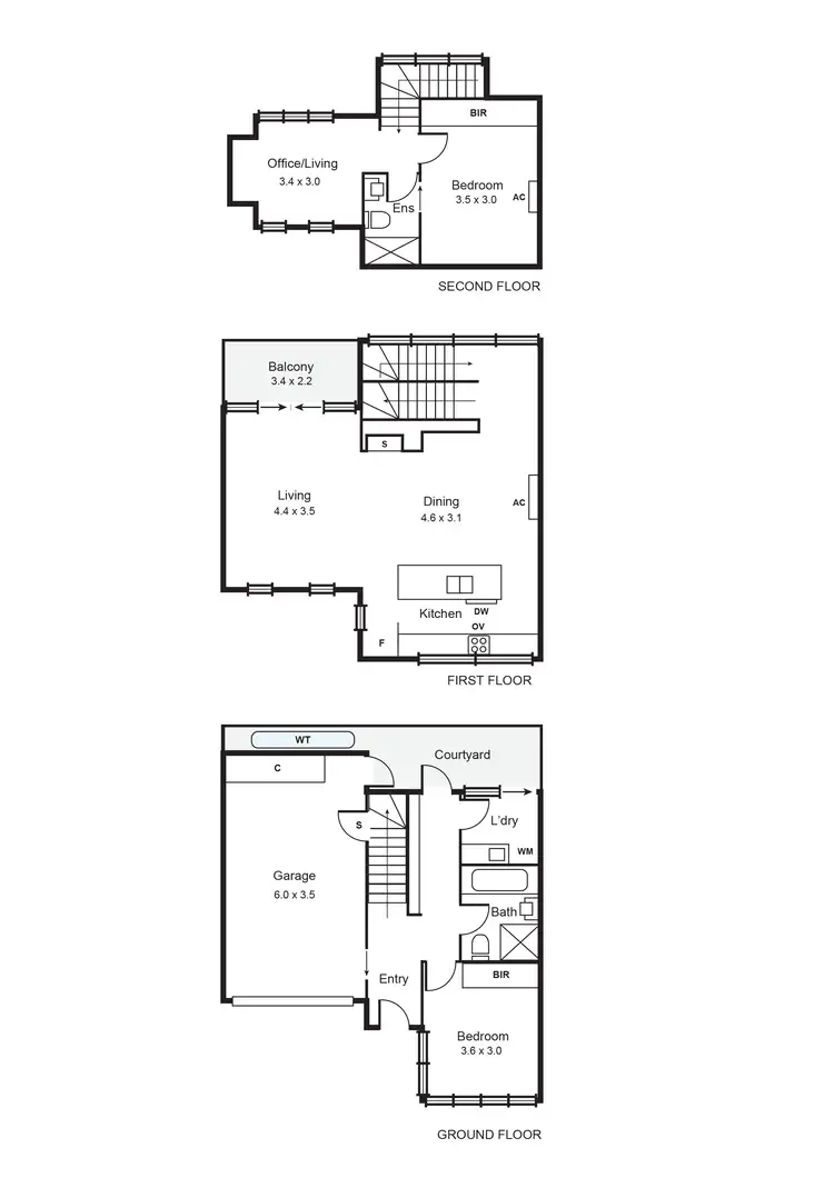 Floorplan of Homely townhouse listing, 4/15 Ulupna Road, Ormond VIC 3204