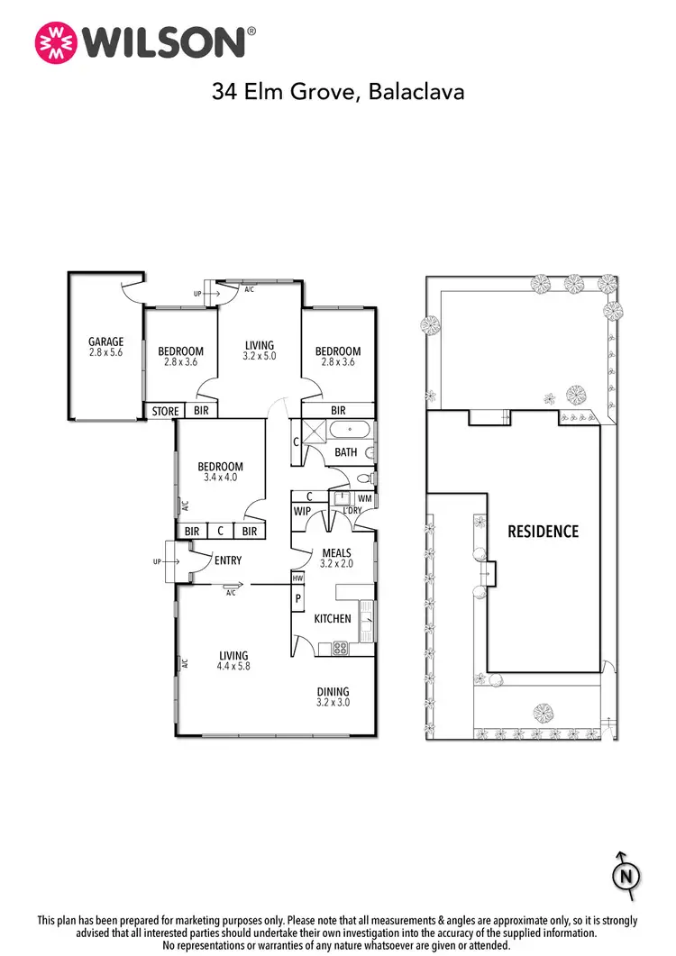 Floorplan of Homely house listing, 34 Elm Grove, Balaclava VIC 3183
