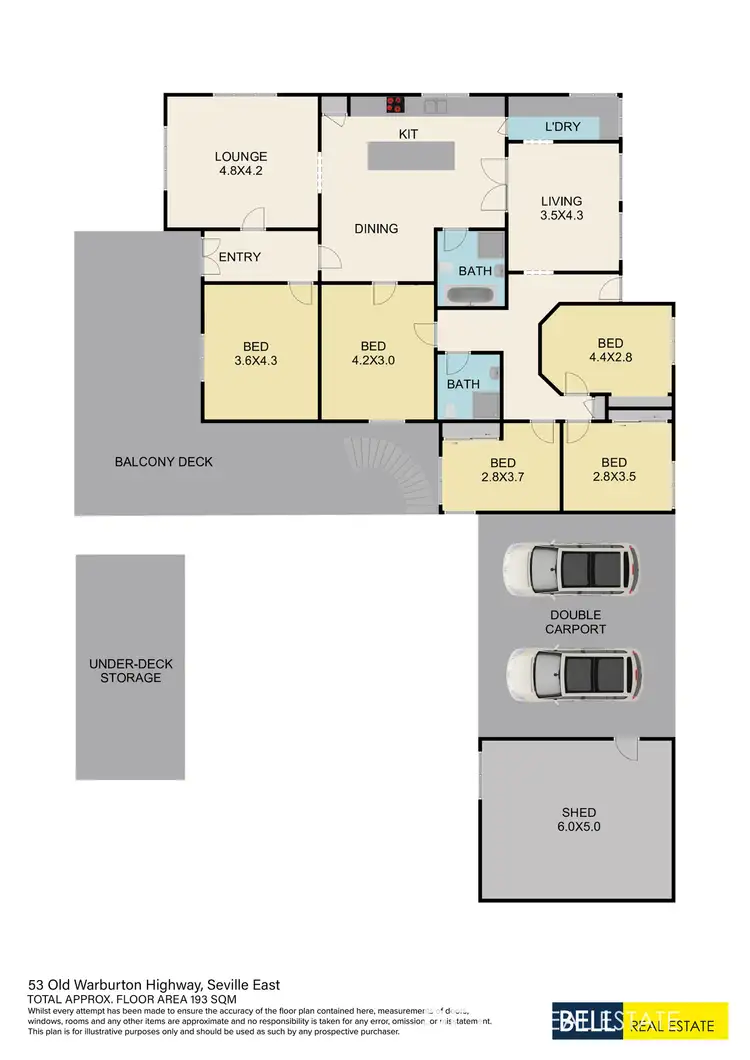 Floorplan of Homely house listing, 53 Old Warburton Highway, Seville East VIC 3139