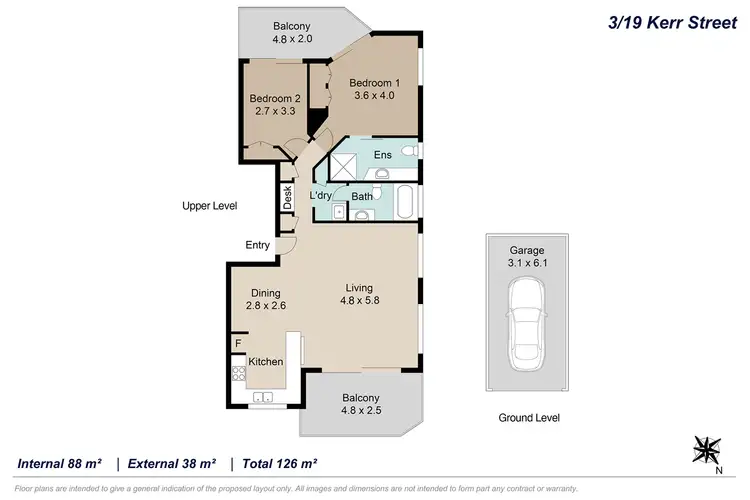 Floorplan of Homely unit listing, 3/19 Kerr Street, Toowong QLD 4066