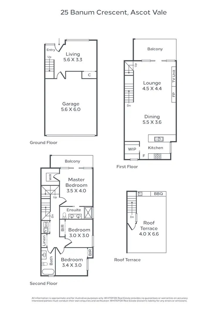 Floorplan of Homely townhouse listing, 25 Banum Crescent, Ascot Vale VIC 3032