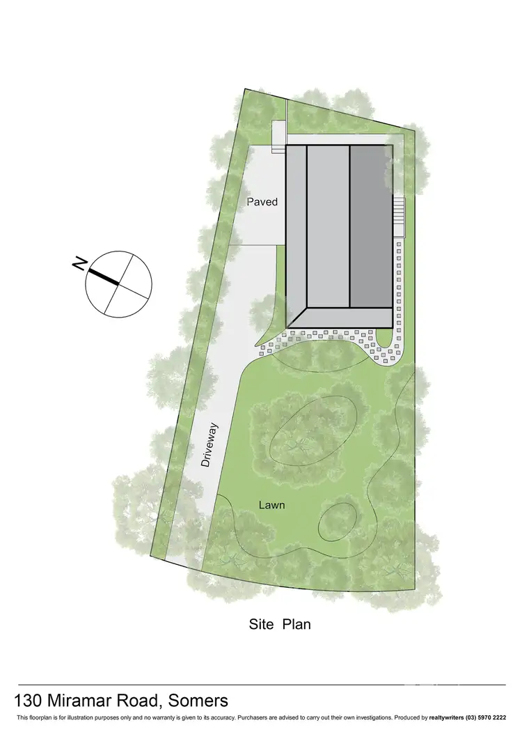Floorplan of Homely house listing, 130 Miramar Road, Somers VIC 3927