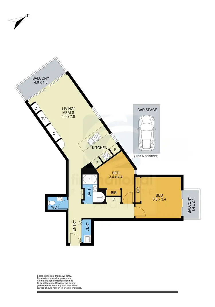 Floorplan of Homely apartment listing, 1508/5 Caravel Lane, Docklands VIC 3008
