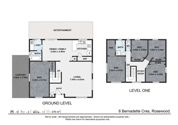 Floorplan of Homely house listing, 6 Bernadette Crescent, Rosewood QLD 4340