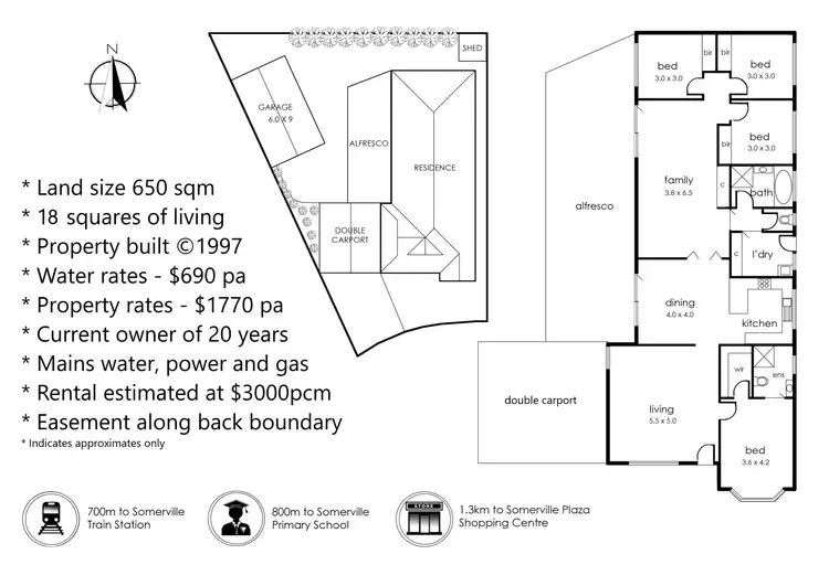 Floorplan of Homely house listing, 7 Vanessa Court, Somerville VIC 3912