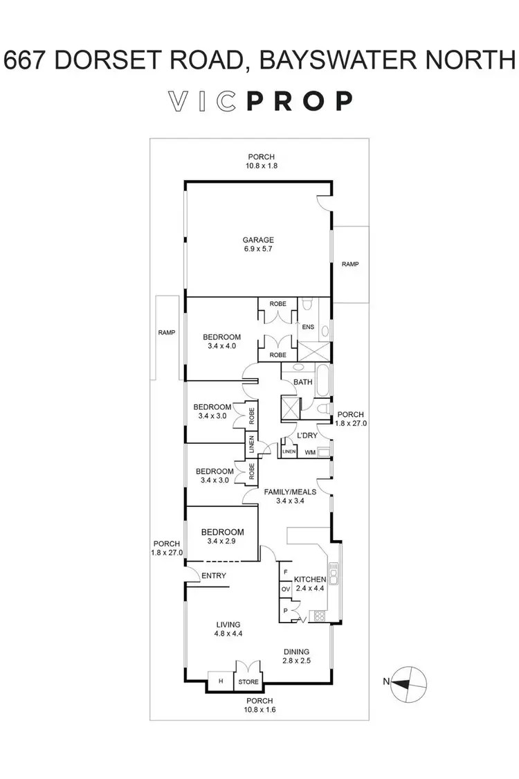 Floorplan of Homely house listing, 667 Dorset Road, Bayswater North VIC 3153
