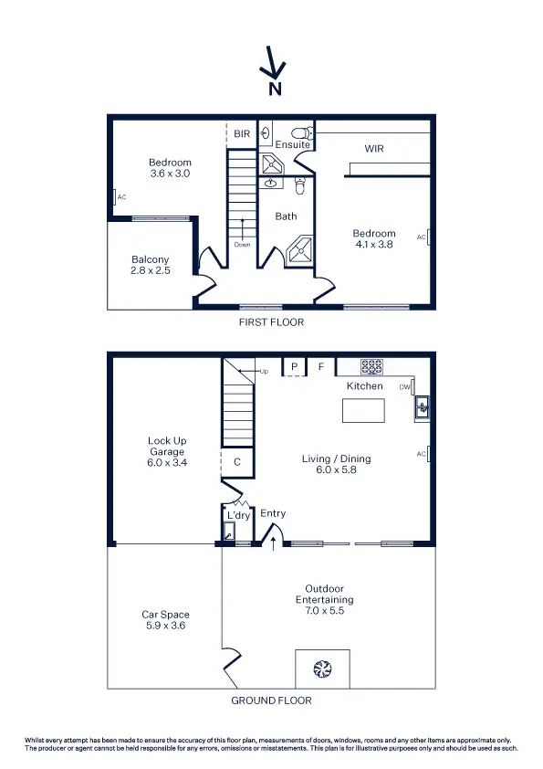 Floorplan of Homely apartment listing, 2/152 Hall Street, Spotswood VIC 3015