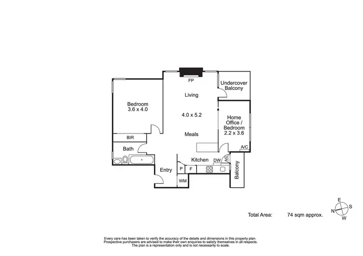 Floorplan of Homely apartment listing, 2/16 Riversdale Road, Hawthorn VIC 3122