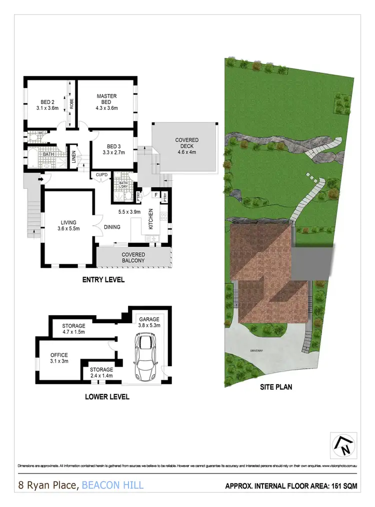 Floorplan of Homely house listing, 8 Ryan Place, Beacon Hill NSW 2100