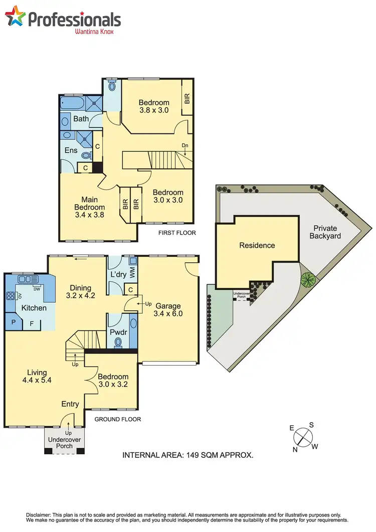 Floorplan of Homely townhouse listing, 5/105 Mountain Highway, Wantirna VIC 3152