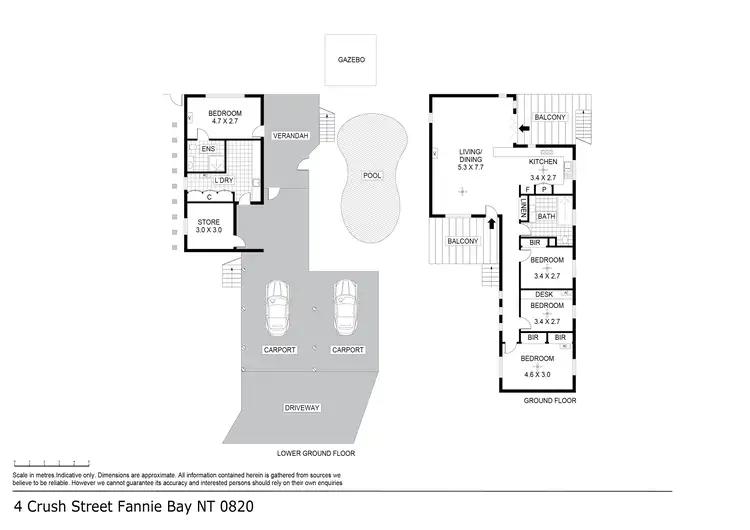 Floorplan of Homely house listing, 4 Crush Street, Fannie Bay NT 820