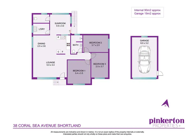 Floorplan of Homely house listing, 38 Coral Sea Avenue, Shortland NSW 2307