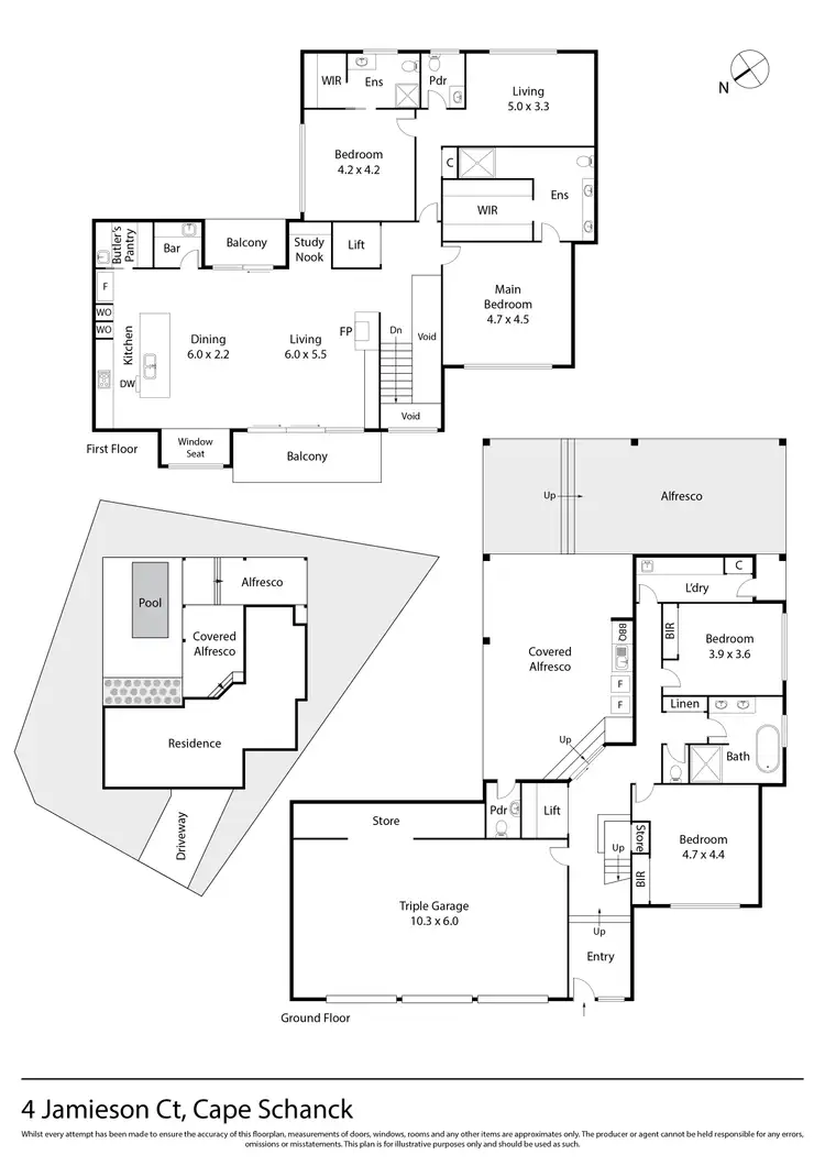 Floorplan of Homely house listing, 4 Jamieson Court, Cape Schanck VIC 3939