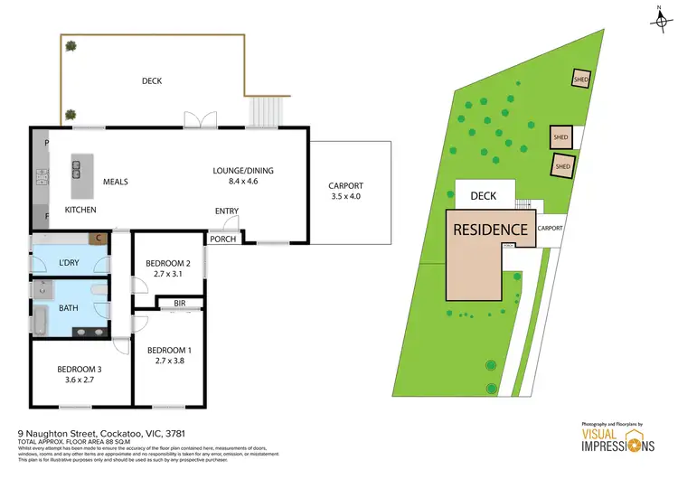 Floorplan of Homely house listing, 9 Naughton Street, Cockatoo VIC 3781