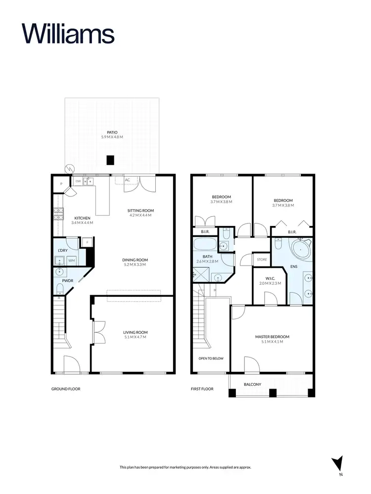 Floorplan of Homely townhouse listing, 15 Anile Place, Williamstown North VIC 3016