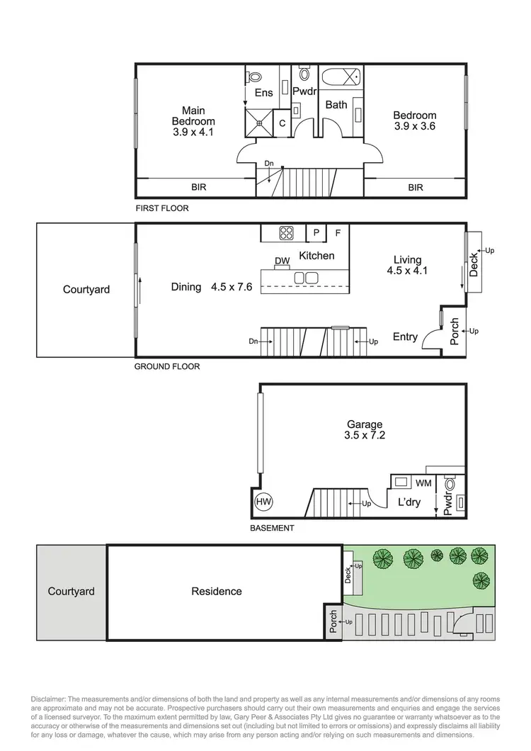 Floorplan of Homely townhouse listing, 550A Centre Road, Bentleigh VIC 3204